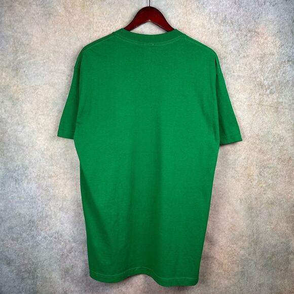 Vintage Y2K DC Comics Green Lantern Graphic T Shirt Mens L Green Big Logo BNWT - Picture 3 of 8